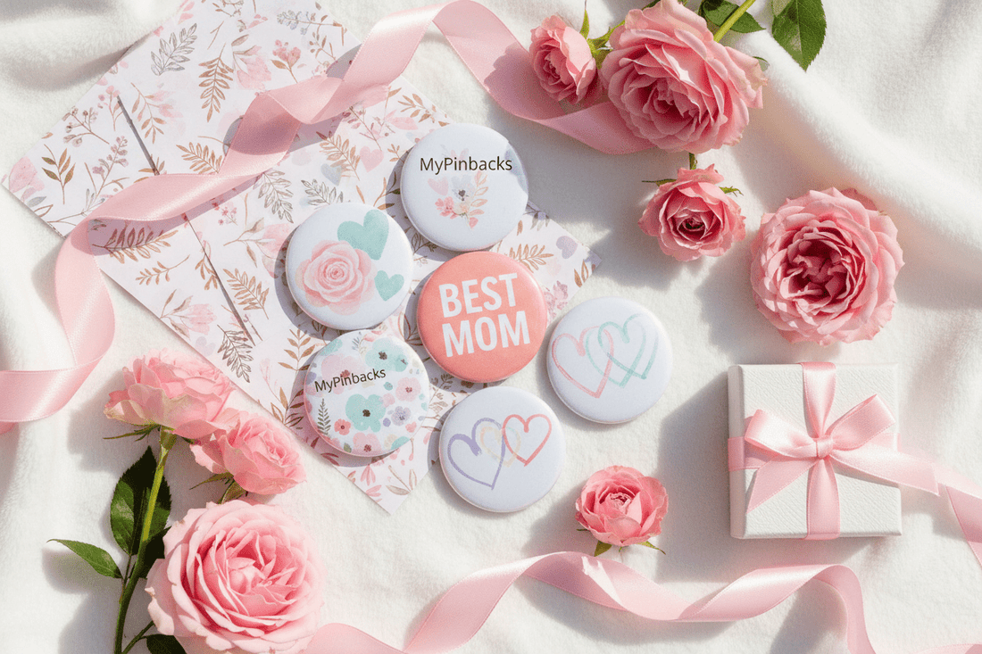 Mother's Day Essentials Custom Pins, Magnets, and Keychains from MyPinbacks - My Pinbacks
