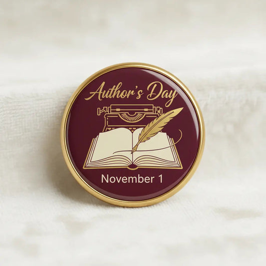 November 1 is Author's Day - My Pinbacks