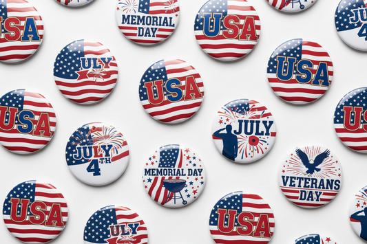 Patriotic Pinbacks for US Holidays: A Complete Guide to Custom Pins, Magnets, Keychains, and Mousepads from MyPinbacks