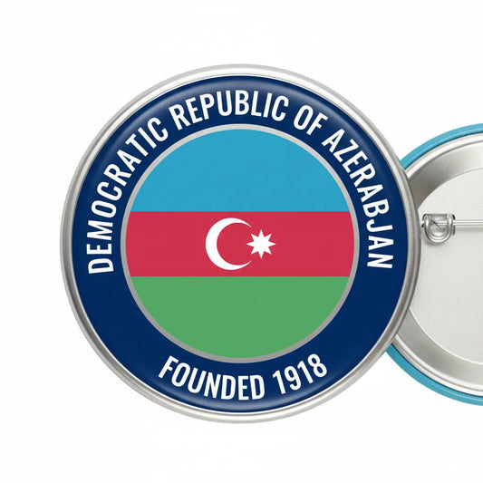 The Founding of the Democratic Republic of Azerbaijan My Pinbacks