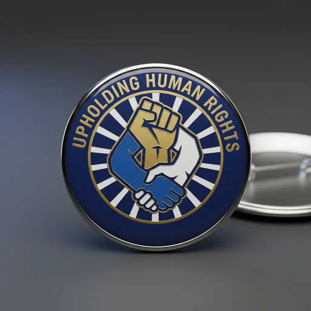 Upholding Human Rights - My Pinbacks