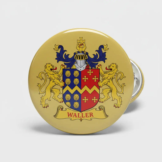 Waller Family Crest & Coat of Arms - My Pinbacks
