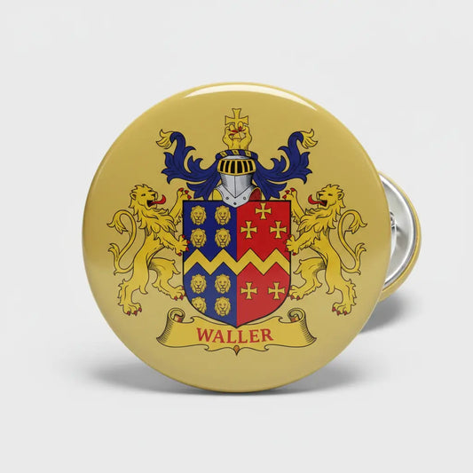 Waller Family Crest & Coat of Arms My Pinbacks