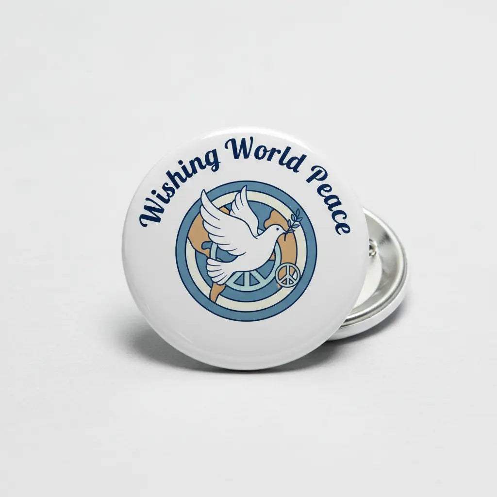 Wishing World Peace Day - My Pinbacks