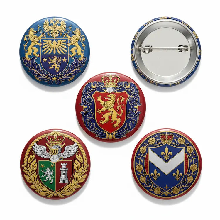 Family Crest Pinbacks Magnets and more - My Pinbacks