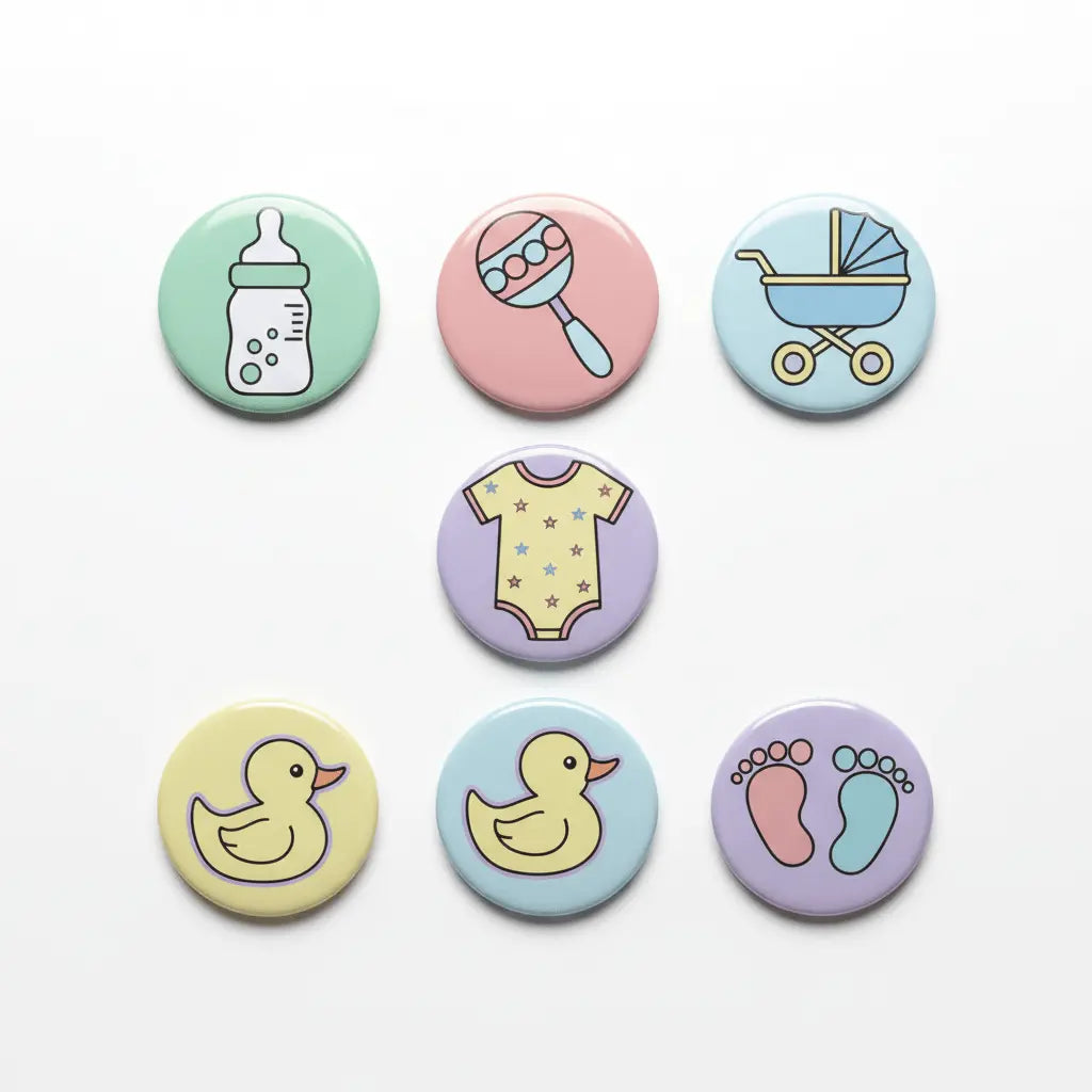 Baby Shower Pin Badge Pinbacks Buttons - My Pinbacks