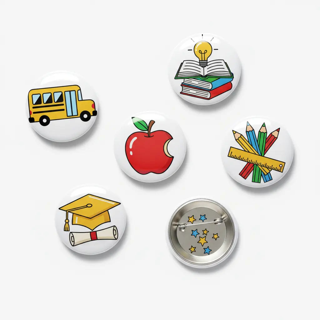 Custom School Button Pin Pinbacks - My Pinbacks