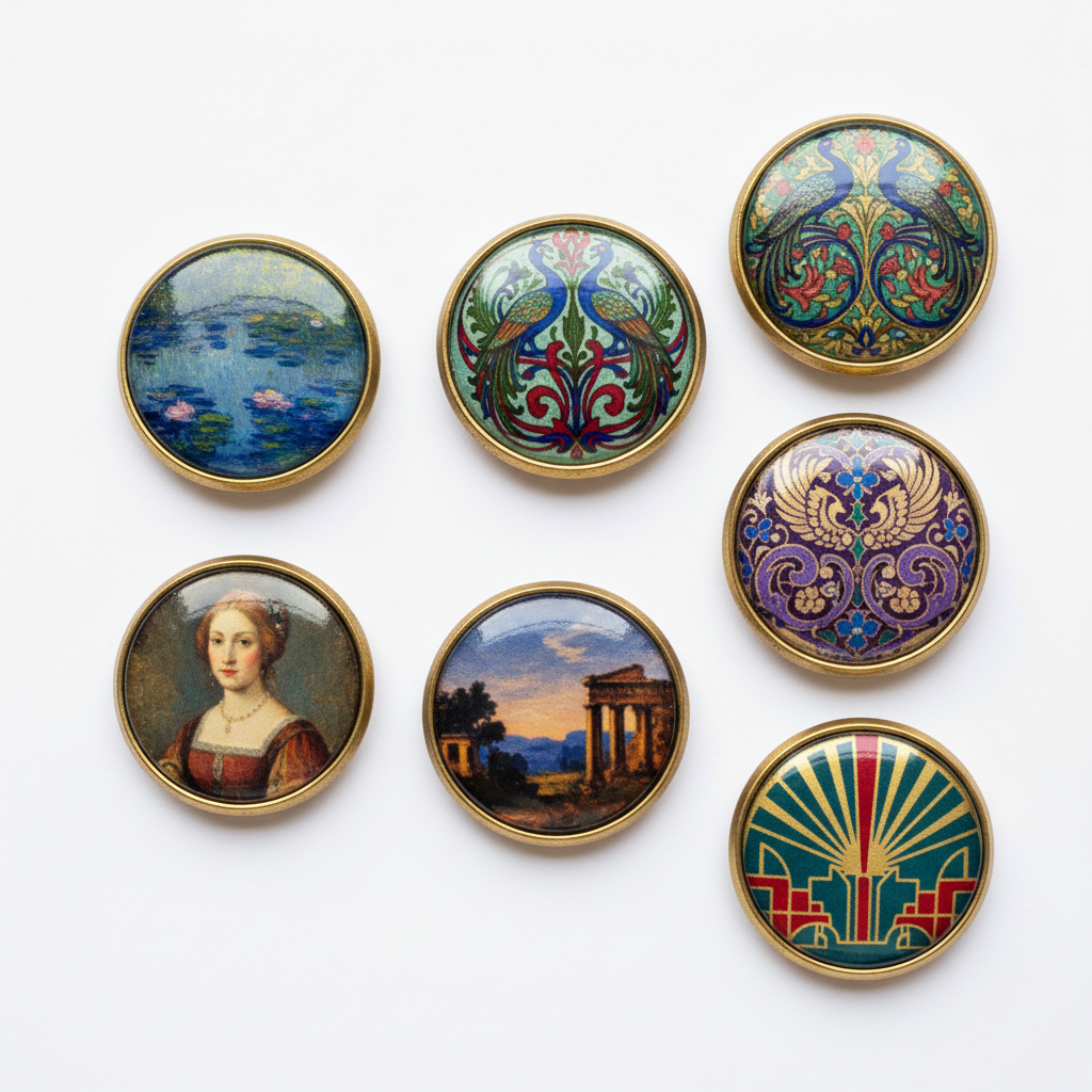 Art Antique Artistic Buttons Pins Badges Pinbacks - My Pinbacks