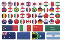 Country Flags Pinbacks and Mousepads - My Pinbacks