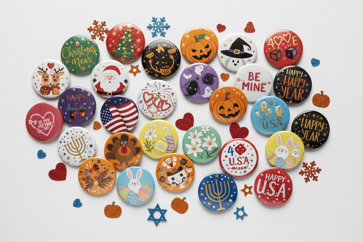 Holiday Seasons - My Pinbacks