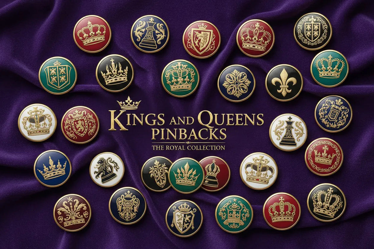 Kings and Queens Badge Pin Pinbacks - My Pinbacks