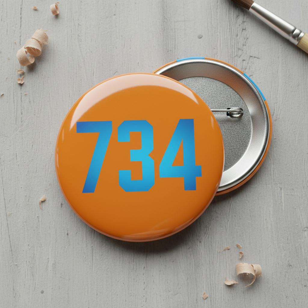 Numbers Designs Pinbacks