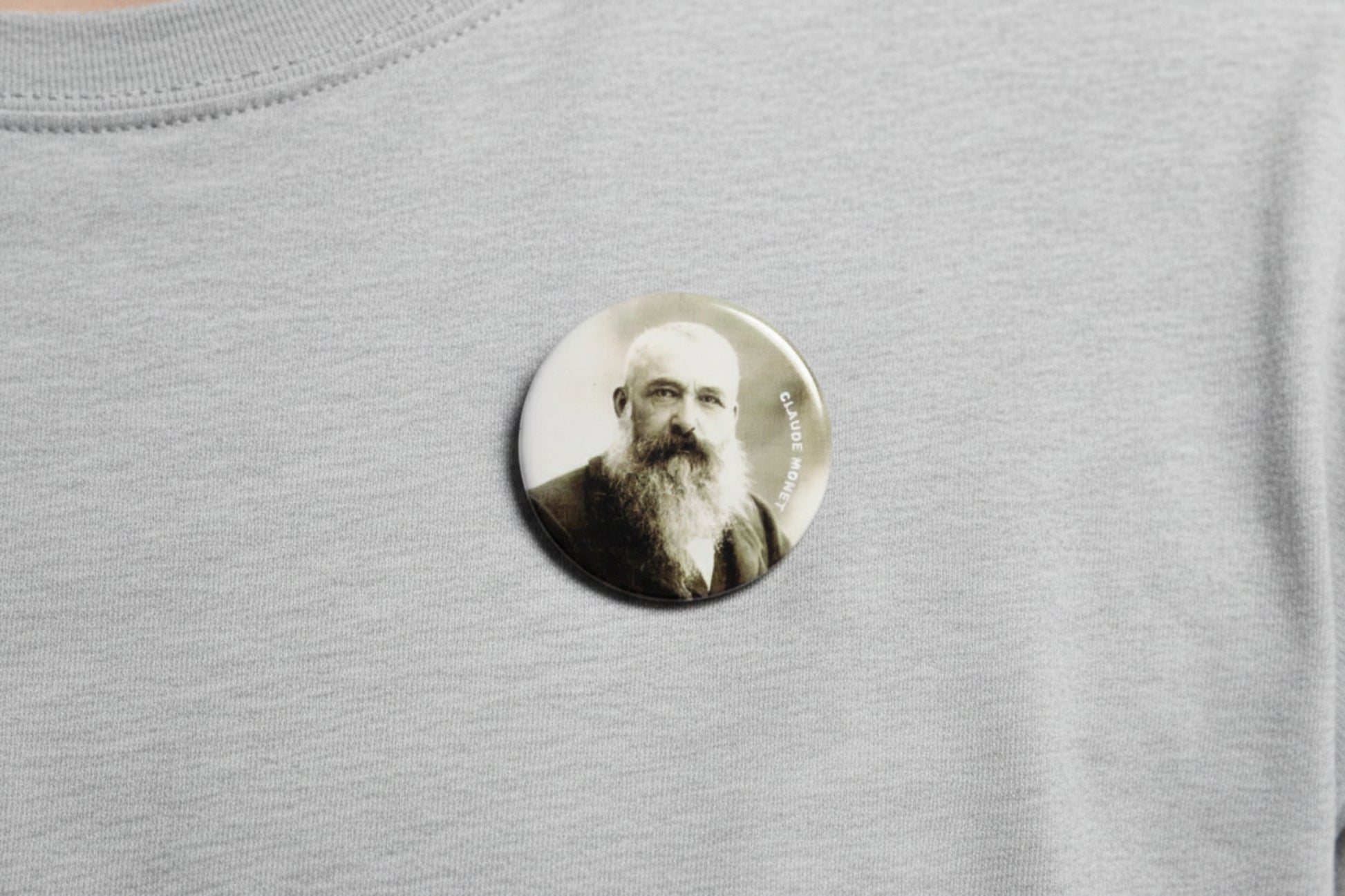 Claude Monet Jumbo Photo Pinback 2.25-inch Default Title