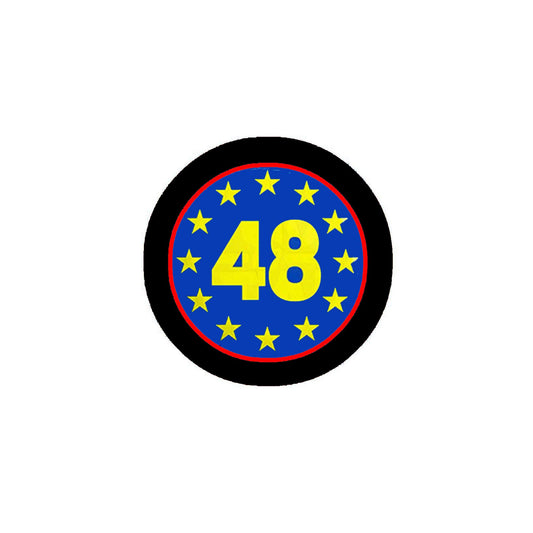 48 stars Pinback Badge 2.25-inch Default Title