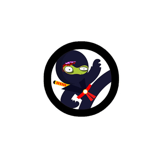 Zombie Ninja 2.25" Pinback Button Pin Brooch