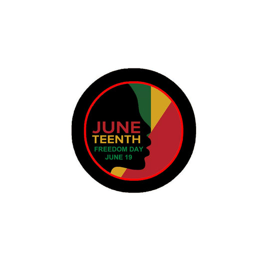 12 Pcs Juneteenth 2.25" Pinback Pin Back, Button Badge Face