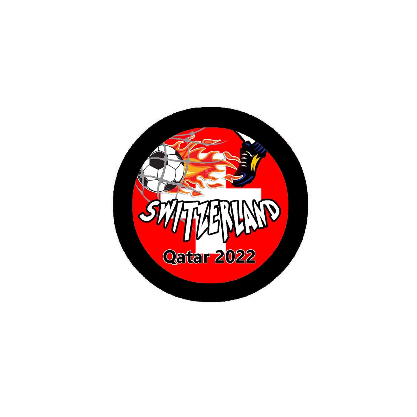 Switzerland Football Soccer 2.25-inch Pinback 2022 Default Title