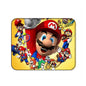 Mario mousepad with colorful character graphics, yellow rounded rectangle