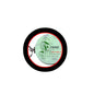 Round friendship keychain with black/red frame and mint quote insert, metal ring clasp