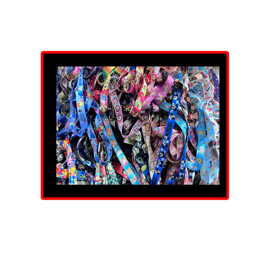 100 Pcs mix Cartoon Cars, Sports, Patterns, Flags, Music, Anime Lanyard Phone Rope ID Card Badge Holder Neck Strap Keychain Party Favors Default Title