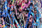 Assorted cartoon cars lanyards, colorful patterned straps bundle of 100 pcs