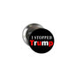 2.25-inch pinback button badge, black with red “I stopped Trump” text