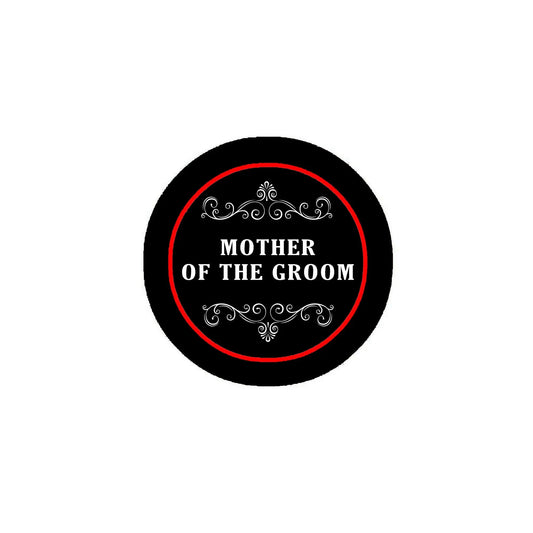 Mother of the Groom 2.25-inch Pinback Pin Back, Button Badge Default Title