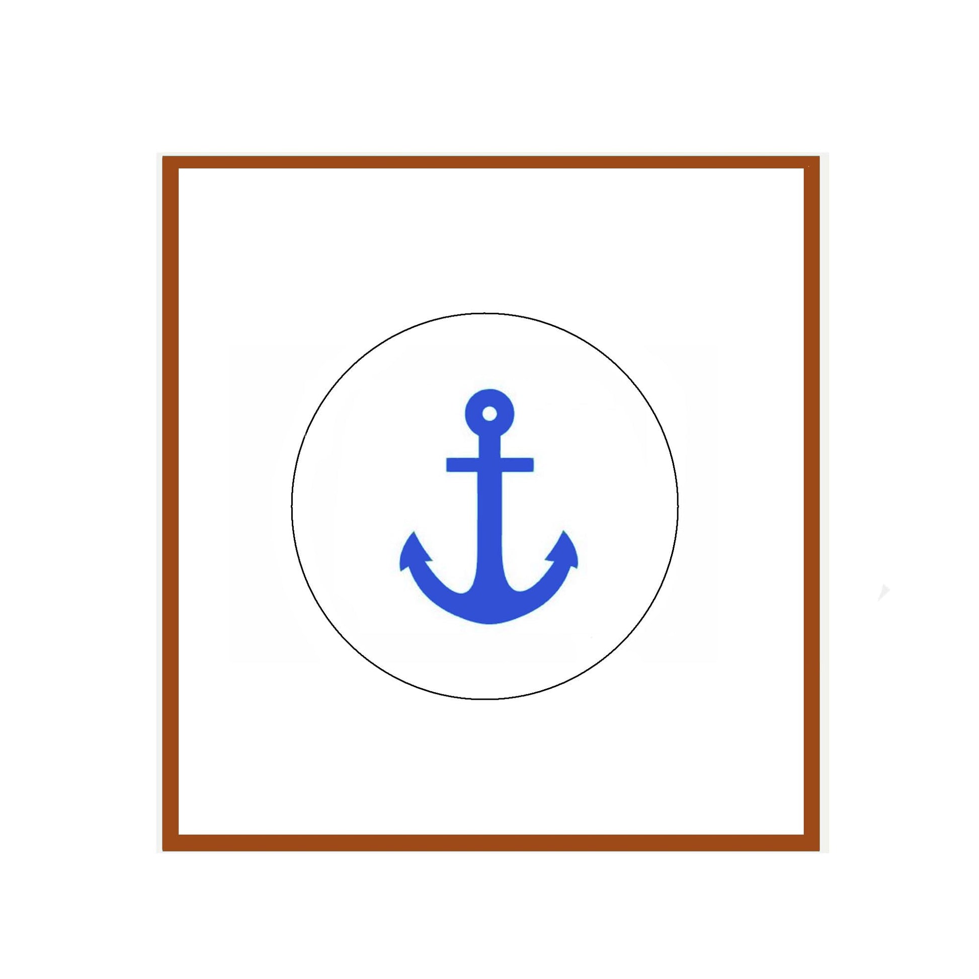 Anchor Symbol Badge Reels Cute Felt Retractable Badge Reels 1.45-inch