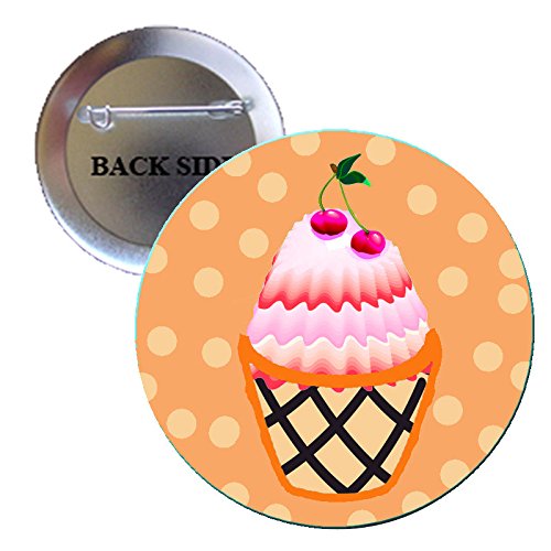 Fairy Cupcake Pinback Button Brooch Badge 1.25-inch Default Title