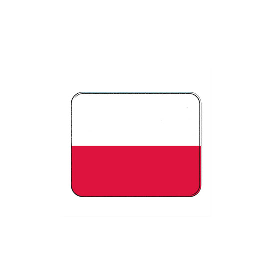 Poland Country Flag Mousepad for Computers Default Title