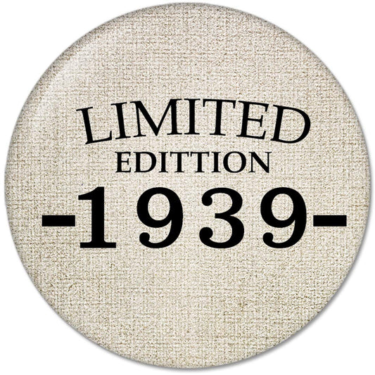 80th Birthday Gifts Made LIMITED EDITION 1939 Pinback Button Badges (58mm), NEW