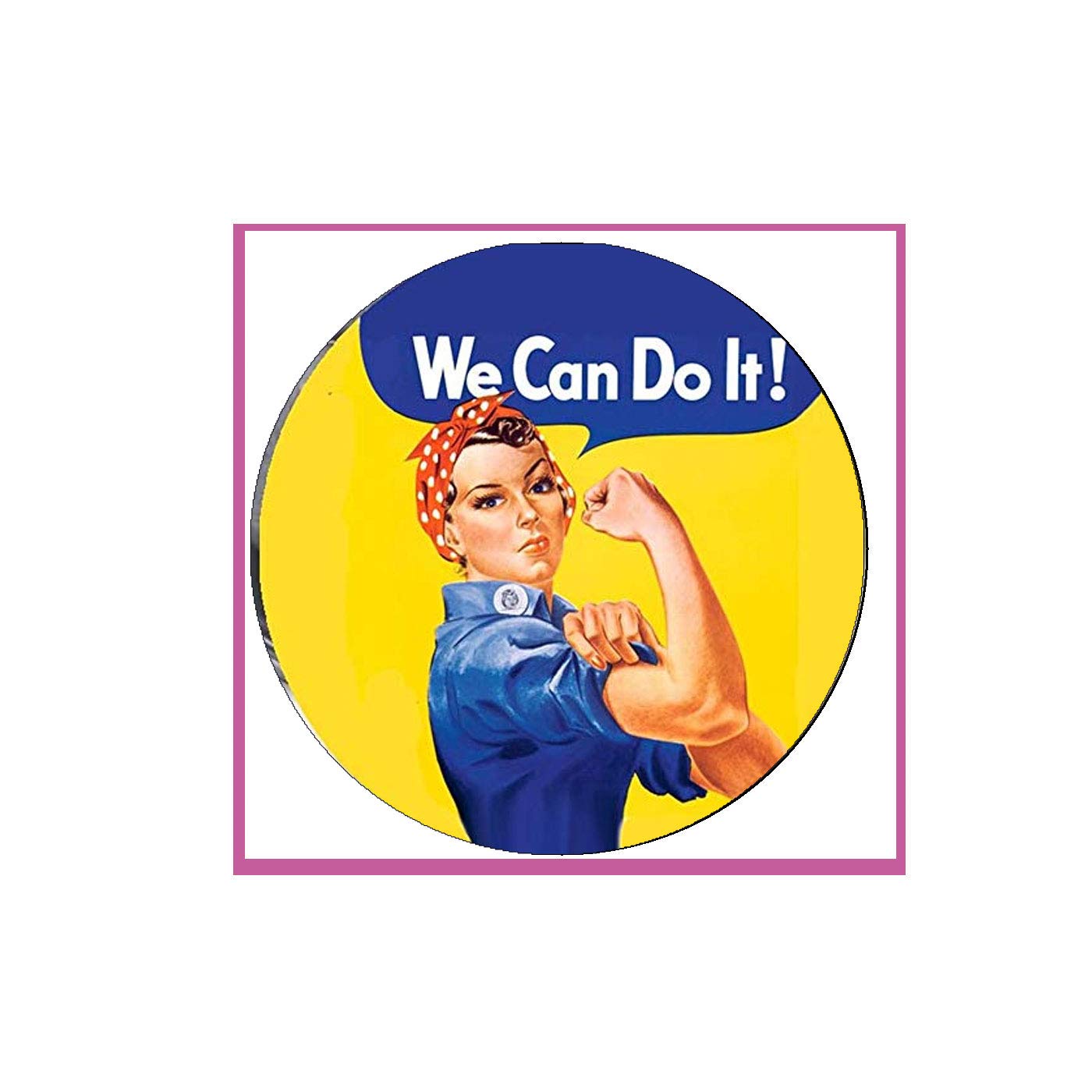 Woman Support War Effort We can do It Acrylic Fridge Magnet