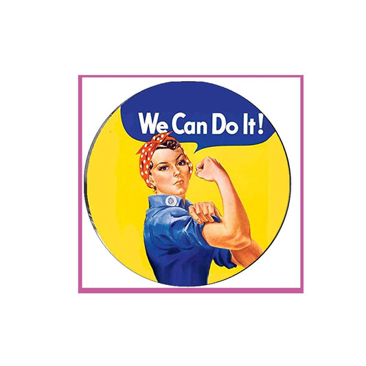Woman Support War Effort We can do It Acrylic Fridge Magnet