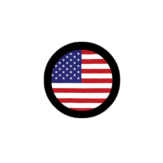 100 Pcs. USA Flag 2.25" Pinback for Jackets, Backpacks, etc. United States