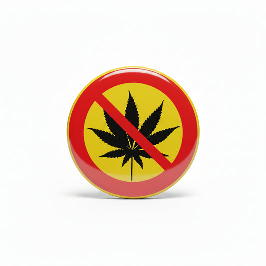 Drug Free Environment 2.25-inch Pinback Button Badge Pin Default Title