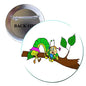 Colorful cartoon pinback button brooch, 1.25-inch, circular metal back with clasp