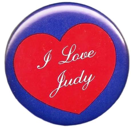 5 I Love Judy Pins/ Buttons/ Pinbacks/ Badges