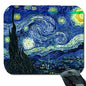 Starry Night computer mousepad with colorful swirling night sky artwork