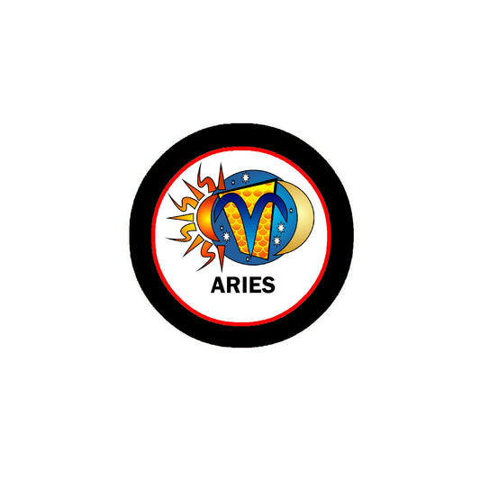 Aries 2.25" Pinback for Jackets, Backpacks, etc.