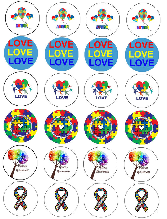 Autism Awareness Pinback Button Badge Brooches - Set of 144