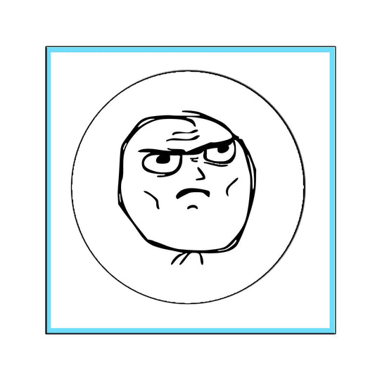 Determined Guy 1.25" Pinback Button Pin for Jackets, hats, etc