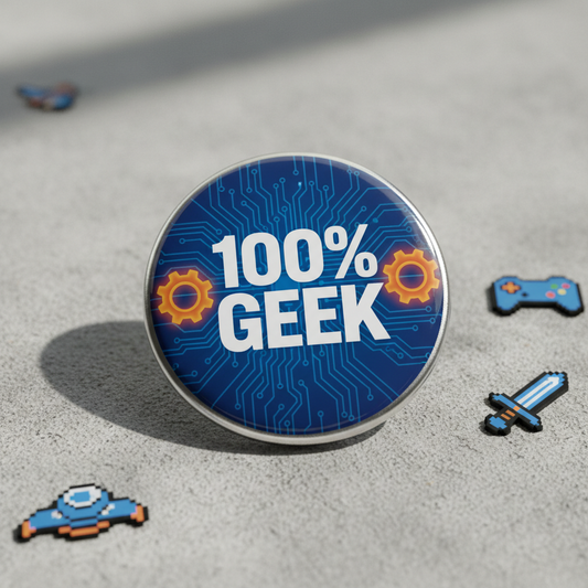 100 percent GEEK Pinback 2.25-inch