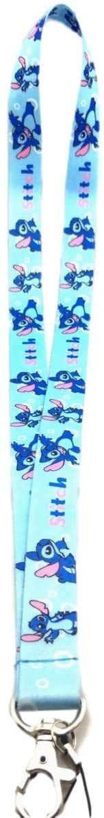 Stitches and lilo Lanyard keychain Charm ID Holder