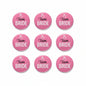 Pink 'Team BRIDE' pinback buttons set, 9 shown in grid
