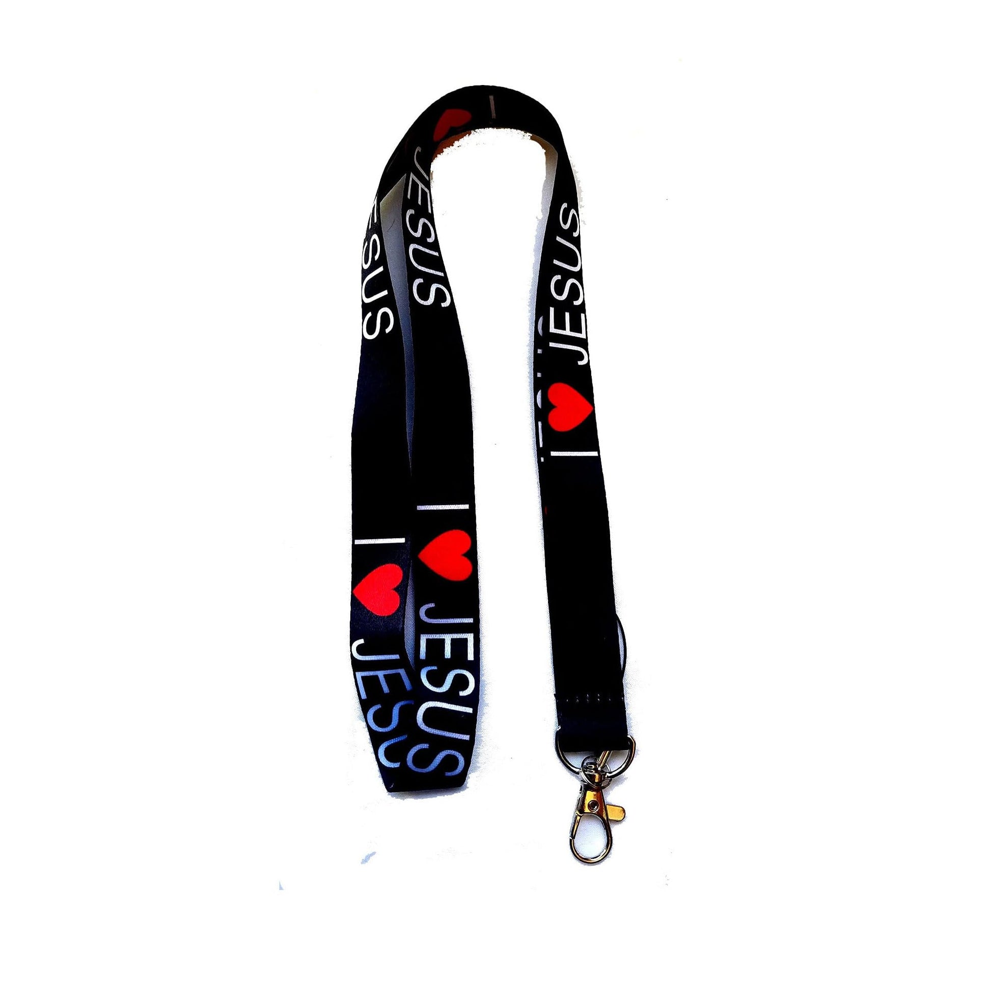 I Love Jesus Beautiful Themed Lanyard - Hook & Phone String Default Title