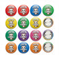 Set of 12 round ferret pinback buttons, mixed colors, "Love My Ferret" text.