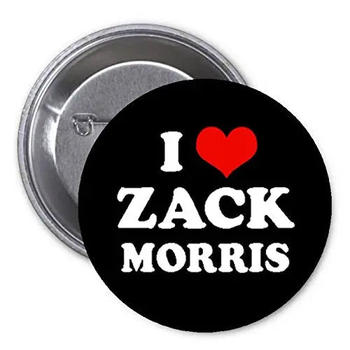 I Love Zack Morris 1.25-inch Pinback Button Pin TV Character Default Title