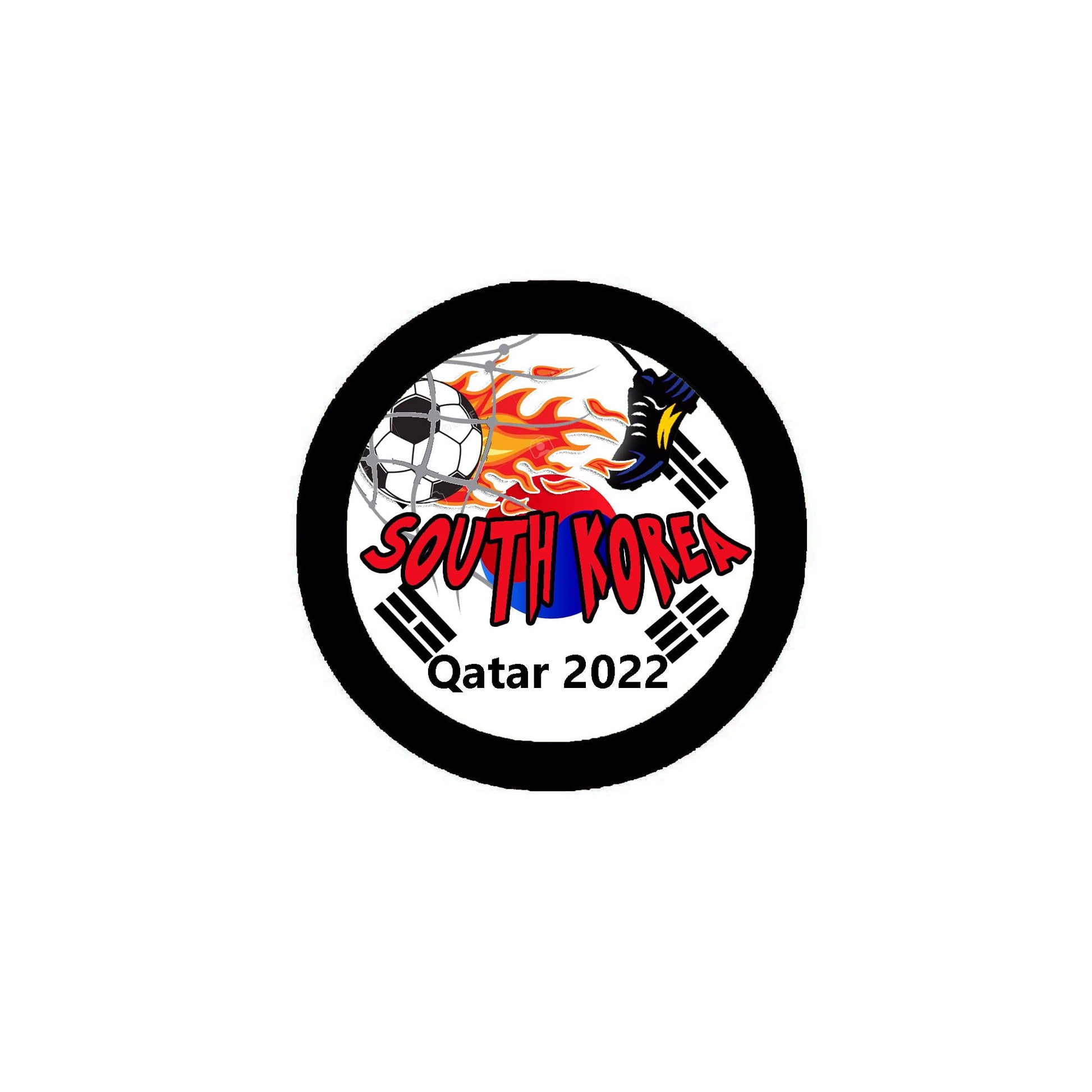 12 Pcs Set South Korea Football Soccer 2.25-inch Pinback Default Title