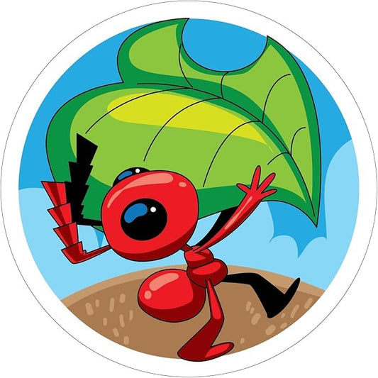 Hardworking Dreamer Ants Working as a Team Collection Small Pinback Pin Brooch size 1.25-inch Default Title