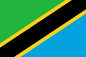Tanzania country flag mouse pad with green, black, and yellow diagonal stripes